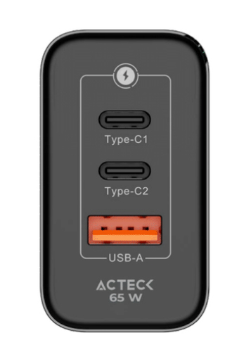 Acteck AC-935579 cargador de dispositivo móvil Negro Interior