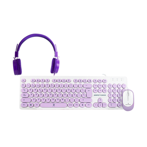 Perfect Choice PC-201724 teclado Ratón incluido USB Púrpura