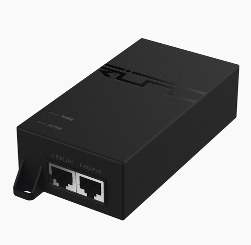 Ruijie Networks  Inyector PoE estándar 802.3bt Multi-gigabit 2.5G (56 V - 1.08 A - 60 W)