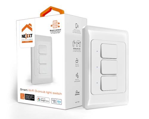 Nexxt Solutions NHE-T100 interruptor de luz Plástico Blanco