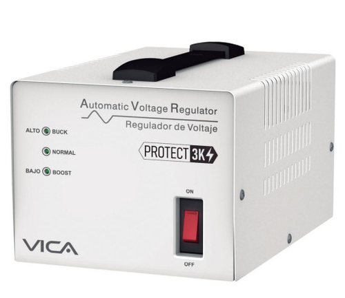 Vica PROTECT 3K regulador de voltaje 4 salidas AC 120 V Blanco