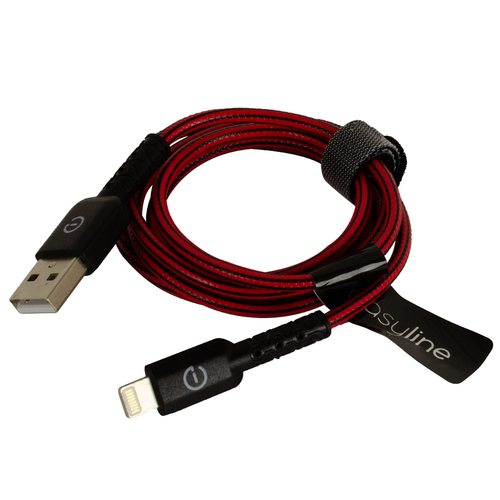 Easy Line EL-994336 cable USB 1 m USB 2.0 USB A Lightning Negro, Rojo