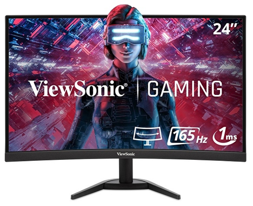 Viewsonic VX Series VX2418C monitor de computadora 61 cm (24") 1920 x 1080 Pixeles LCD Negro