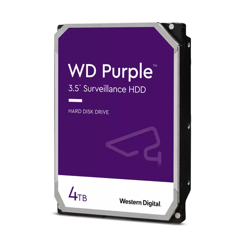 Western Digital  Disco Duro PURPLE de 4TB / 3 AÑOS DE GARANTÍA / Para Videovigilancia
