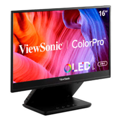 Viewsonic VP Series VP16-OLED monitor de computadora 40.6 cm (16") 1920 x 1080 Pixeles Full HD Pantalla táctil Negro