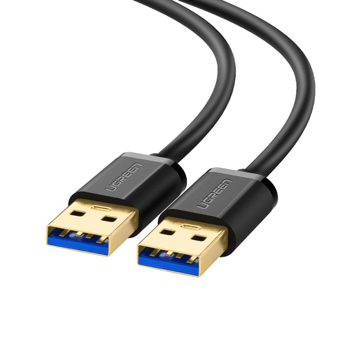UGREEN  Cable USB-A 3.0 a  USB-A 3.0 / 1 Metro / Macho a Macho / Conector Niquelado / Núcleo de Cobre Estañado / Blindaje Múltiple / Velocidad 5Gbps / No Requiere Controlador / Compatible con USB2.0 Y USB 1.1