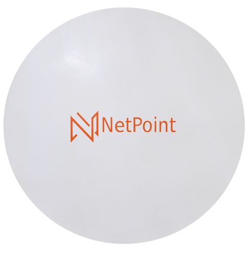 NetPoint  Antena de parabola profunda, blindada, con supresión al ruido de 3 ft, 4.9-6.4 GHz, Ganancia 34 dBi con SLANT de 45 ° y 90 °, ideal para hasta 70 km, Conectores N-hembra, montaje con alineación milimétrica.