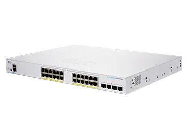 Cisco CBS250-24FP-4X-NA dispositivo de redes Gestionado L2/L3 Gigabit Ethernet (10/100/1000) Plata