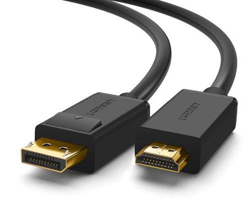 UGREEN  Cable DP Macho a HDMI Macho / Longitud 1.50 m / Soporta 4K@30Hz / Soporta 3D / Cobre Estañado 28AWG / Blindaje interno múltiple / Transmisión Unidireccional / Botón de Liberación / Chip de Última Generación