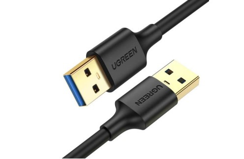 UGREEN  Cable USB-A 3.0 a  USB-A 3.0 / 2 Metros / Macho a Macho / Conector Niquelado / Núcleo de Cobre Estañado / Blindaje Múltiple / Velocidad 5Gbps / No Requiere Controlador / Compatible con USB2.0 Y USB 1.1