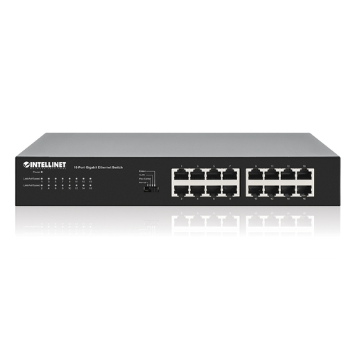 Intellinet 561815 dispositivo de redes Gigabit Ethernet (10/100/1000) Negro