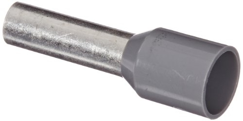 PANDUIT  Ferrule Aislado PAN-TERM para Cable  12 AWG, Largo 17.5mm, DIN Color Gris. Paquete 500 Piezas