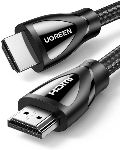 UGREEN  Cable HDMI 2.1 de Nylon Trenzado / 3 Metros / 8K@60Hz/4K@120Hz / eARC (Canal de Retorno de Audio / HDR10+ / VVR / HEC (Canal Ethernet HDMI) / ALLM / 3D / Dolby Atmos / Dolby Visión / 48 Gbps / Mayor Duración.