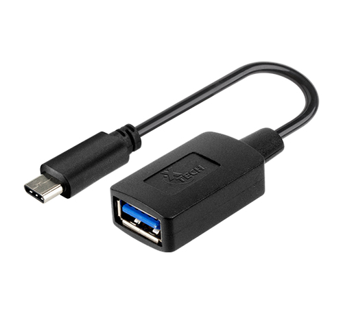 Xtech XTC-515 cambiadores de género de cables USB Type C USB Type A Negro