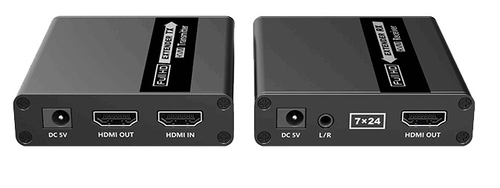 Saxxon LKV223 extensor de audio/video Transmisor y receptor AV Negro