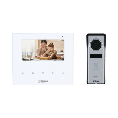 Dahua Technology DHI-KTA04 sistema de intercomunicación de video 10.9 cm (4.3") Plata, Blanco