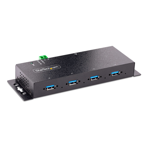 StarTech.com 5G4AINDNP-USB-A-HUB nodo concentrador USB 3.2 Gen 1 (3.1 Gen 1) Type-B 5000 Mbit/s Negro