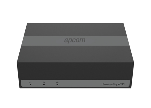Epcom  DVR 2 Megapíxel (1080p) Lite / 4 Canales TurboHD + 1 Canal IP / 15 Días de Grabación / Unidad de Estado Solido Incluido / H.265+ / Acusense Lite (Evita Falsas Alarmas) / Diseño Ultra Compacto / Extra Silencioso / eSSD de 300 GB