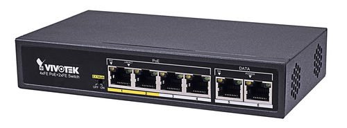 VIVOTEK AW-FET-060C-065 dispositivo de redes Fast Ethernet (10/100) Energía sobre Ethernet (PoE) Negro