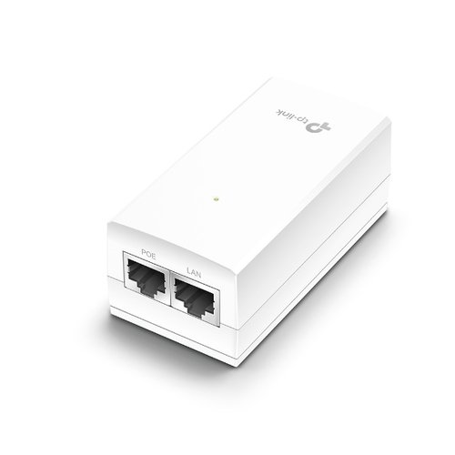 TP-LINK  Inyector PoE Pasivo de 48V (18 Watts) / 2 puerto 10/100/1000 Mbps / Plug and Play / Montaje en Pared