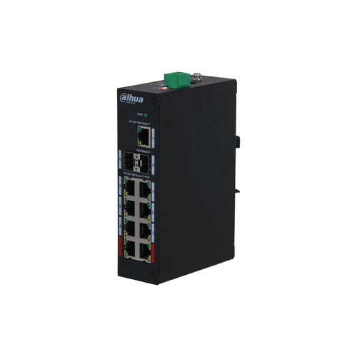 Dahua Technology PoE DH-PFS3211-8GT-120 dispositivo de redes No administrado Gigabit Ethernet (10/100/1000) Energía sobre Ethernet (PoE) Negro