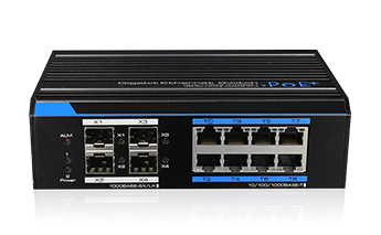 UTEPO UTP7308GE-POE dispositivo de redes Gigabit Ethernet (10/100/1000) Energía sobre Ethernet (PoE) Negro
