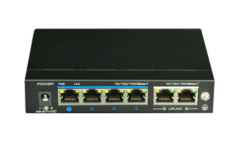 UTEPO UTP3-GSW04-TP60 dispositivo de redes Gigabit Ethernet (10/100/1000) Energía sobre Ethernet (PoE) Negro