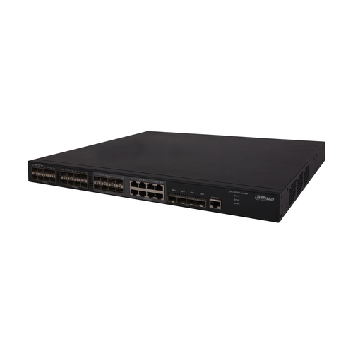 Dahua Technology DH-S5500-24GF4XF-E dispositivo de redes Gestionado L2 Gigabit Ethernet (10/100/1000) Negro