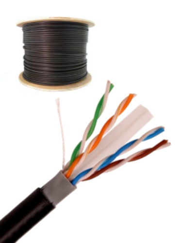 Saxxon OUTPCAT6CCAEXT cable de red Negro 305 m Cat6 U/UTP (UTP)
