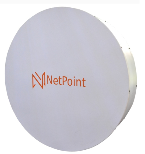NetPoint  Antena Blindada de alta gama / 3 ft / 10-11 GHz / Ganancia 38 dBi / Conector de guía de onda para radios B11 / Montaje con alineación milimétrica / Tornillería de acero inoxidable