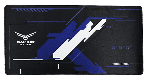 Naceb Technology NA-0959 alfombrilla para ratón Cojín de ratón para Juegos Negro, Azul, Blanco
