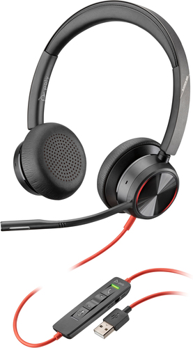 HP Auriculares estéreo USB-A Poly Blackwire 8225