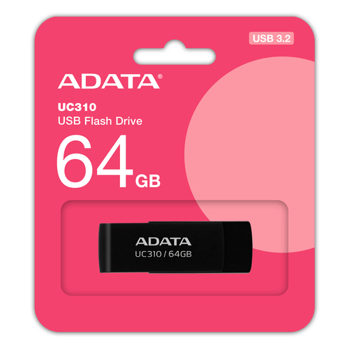 ADATA UC310 unidad flash USB 64 GB USB tipo A 3.2 Gen 1 (3.1 Gen 1) Negro