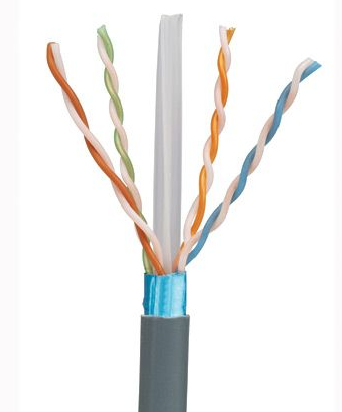PANDUIT  Bobina de Cable Blindado F/UTP de 4 Pares, Cat6A, Soporte de Aplicaciones 10GBase-T, CMR (Riser), Color Azul, 305m