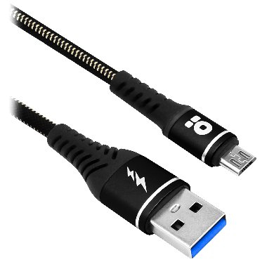 BRobotix 6000724 cable USB 1 m USB 2.0 USB A Micro-USB B Negro