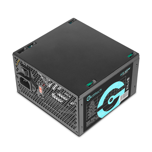 Getttech GFS-60020-01 unidad de fuente de alimentación 600 W 20+4 pin ATX ATX Negro