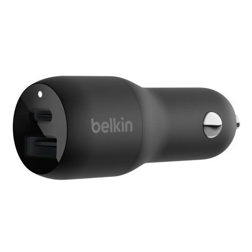 Belkin CCB004BTBK cargador de dispositivo móvil Smartphone, Tableta Negro Encendedor de puros, USB Carga rápida Interior, Exterior