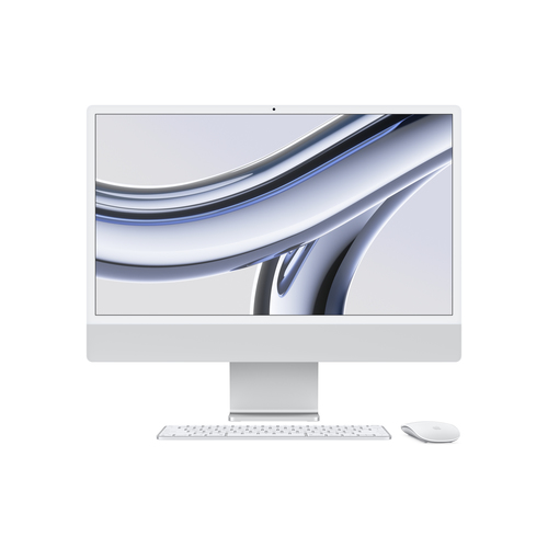 Apple iMac Apple M 59.7 cm (23.5") 4480 x 2520 Pixeles 8 GB 512 GB SSD PC todo en uno macOS Sonoma Wi-Fi 6E (802.11ax) Plata