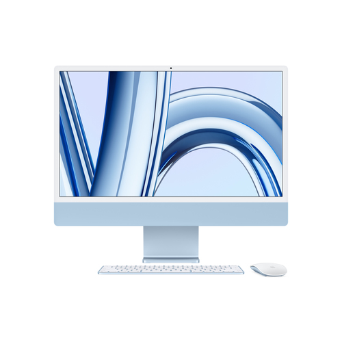 Apple iMac Apple M 59.7 cm (23.5") 4480 x 2520 Pixeles 8 GB 256 GB SSD PC todo en uno macOS Sonoma Wi-Fi 6E (802.11ax) Azul