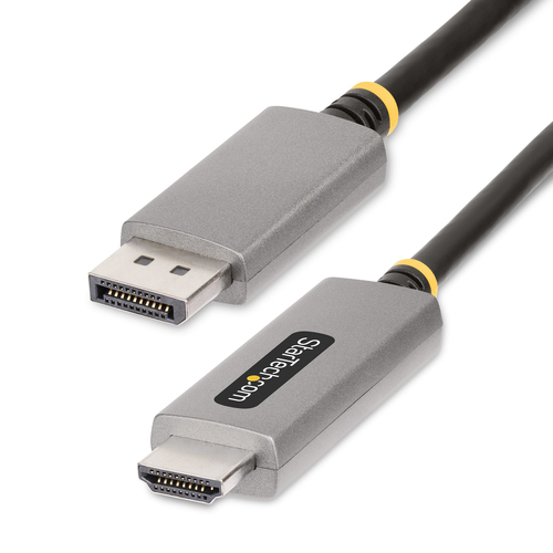 StarTech.com Cable Adaptador de 2m DisplayPort a HDMI - 8K 60Hz - 4K 144Hz - HDR10 - Convertidor de Video Activo DP 1.4 a HDMI 2.1 - Convertidor DisplayPort a Monitor HDMI