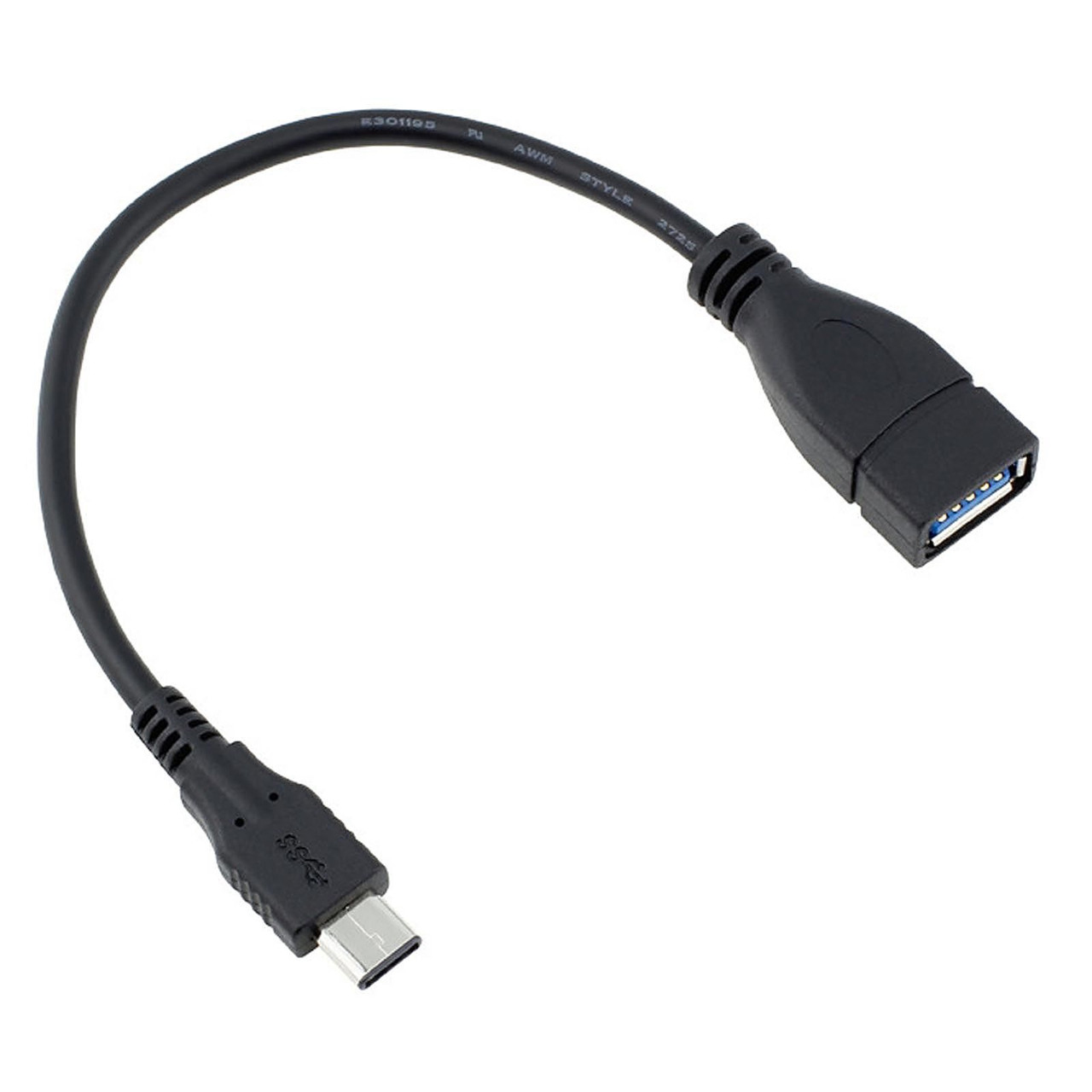 BRobotix 53161 cable USB USB 3.2 Gen 1 (3.1 Gen 1) USB C USB A Negro