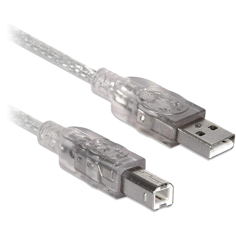 BRobotix 102366 cable USB 4,5 m USB 1.1 USB A USB B Translúcido