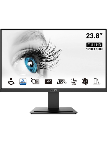 MSI Pro MP2412 monitor de computadora 60.5 cm (23.8") 1920 x 1080 Pixeles Full HD LCD Negro
