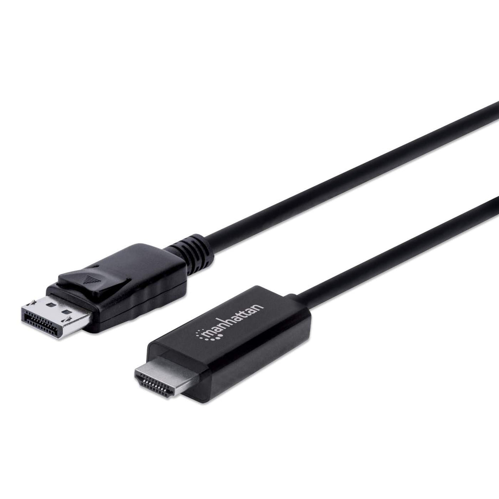 Manhattan 153218 adaptador de cable de vídeo 3 m DisplayPort HDMI Negro
