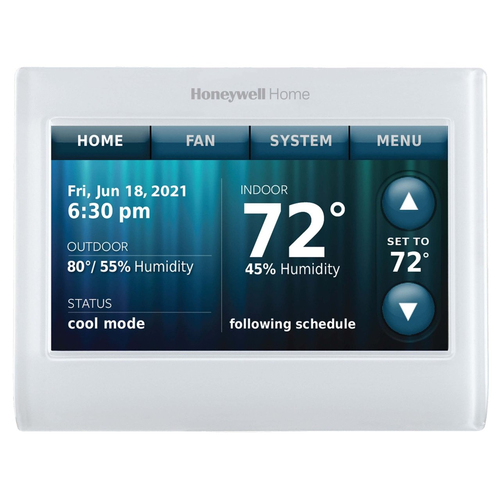 Honeywell  Termostato  de pantalla táctil WiFi de 3 etapas de Calor / 2 de Frio