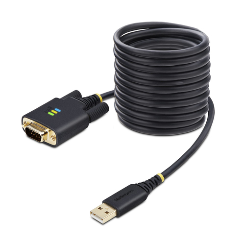 StarTech.com 1P10FFC-USB-SERIAL cable serial Negro 3 m USB tipo A DB-9