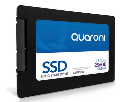 Quaroni QSSD256 unidad externa de estado sólido 256 GB Negro