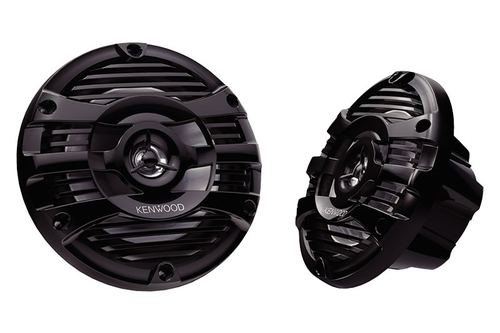 Kenwood  Par de altavoces fabricados en grado marinos en color negro de 6.5" potencia máxima de 150 W