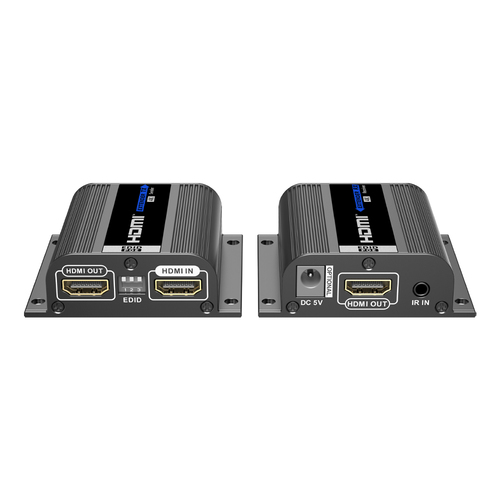 Epcom  Kit Extensor HDMI para distancias de 50 metros / Soporta resoluciones 4K / Cat 6, 6a y 7 / Salida Loop en el Tx para visualización local /  Configuración EDID / Soporta control remoto del equipo fuente / Alimente solo el Tx
