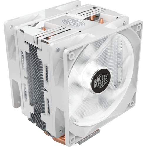 Cooler Master Hyper 212 LED Turbo White Edition Procesador Enfriador de aire 12 cm Plata, Blanco